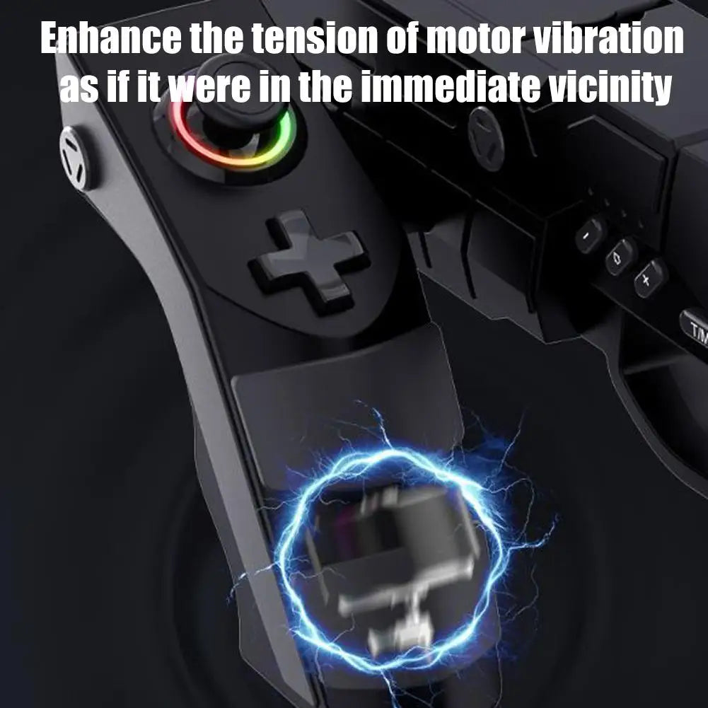 Wireless Game Gun PG-9257 For PS4 Android/iOS PC With Gyro,Vibration,Rapid Fire&RGB