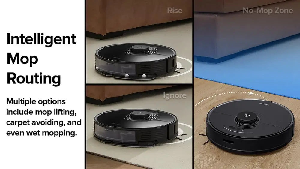 Housing Appliances Light 3-In-1 Combo Navigation Function Essential Part Replacement Strong Self Cleaning Vacuum Robot