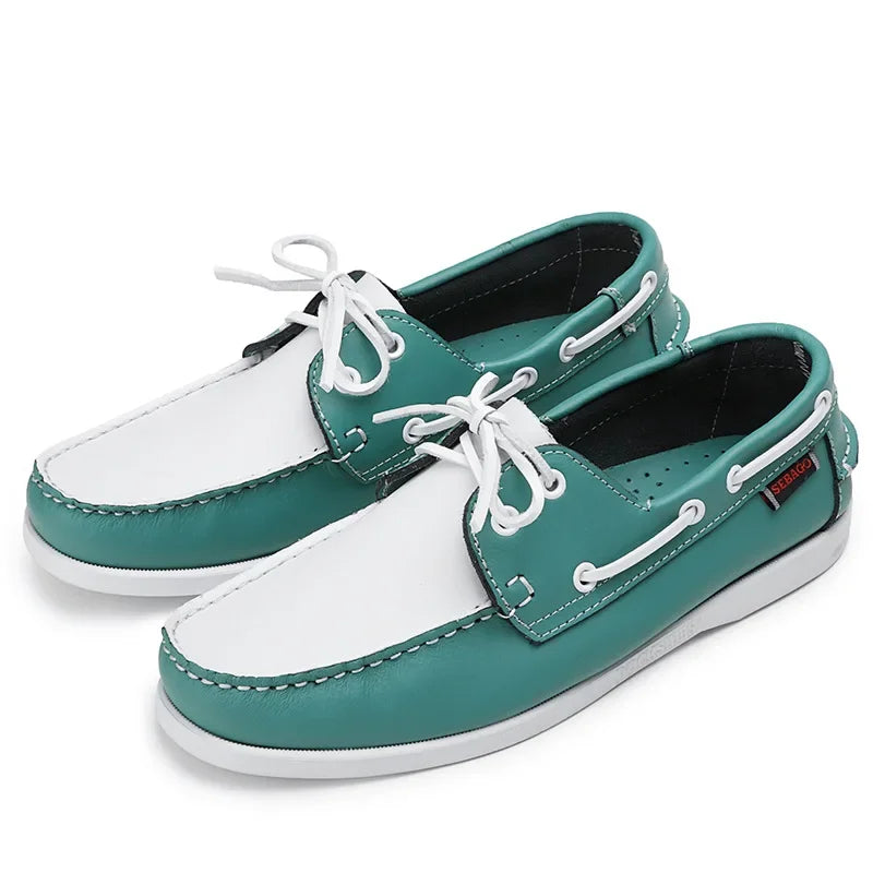 Shoes for Men Fashion Comfortable Loafers Genuine Leather Driving Shoes Men Sneakers Retro Boat Shoes Classic Designer Flats New