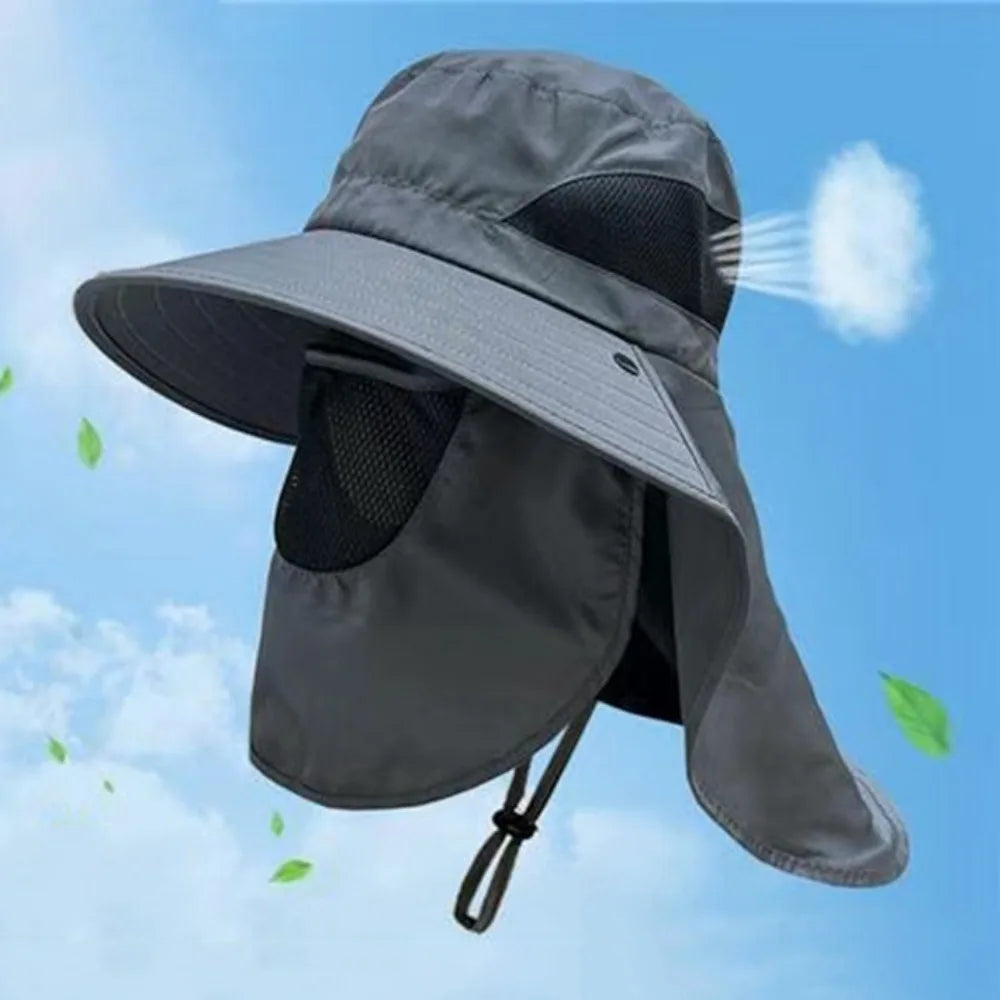 Fishing Caps Caps Mask Set Bucket Hat Sunscreen UV Protection Fisherman Hat Neck Headband Visor Sun Hat Outdoor