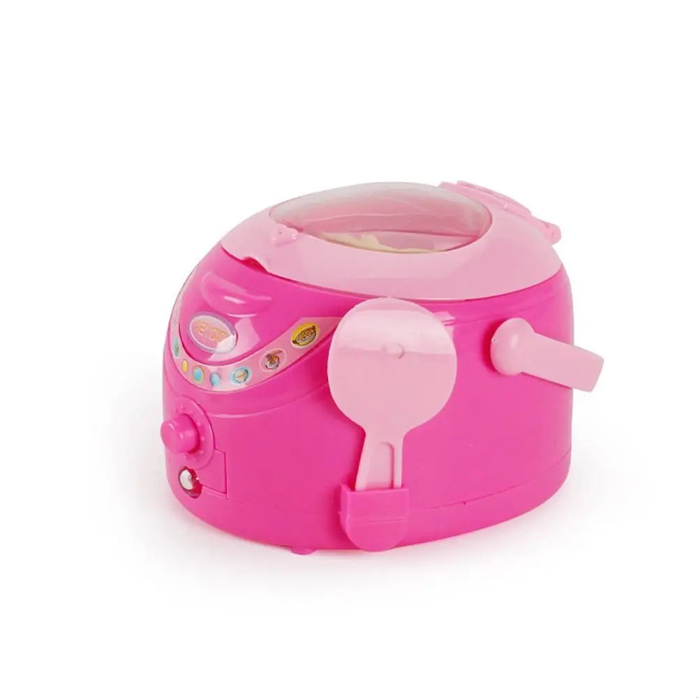 Coffee Machine Household Appliances Toys Toaster Blender Cooking Pretend Play Set with Light Sweeper Kitchen Toys For Children