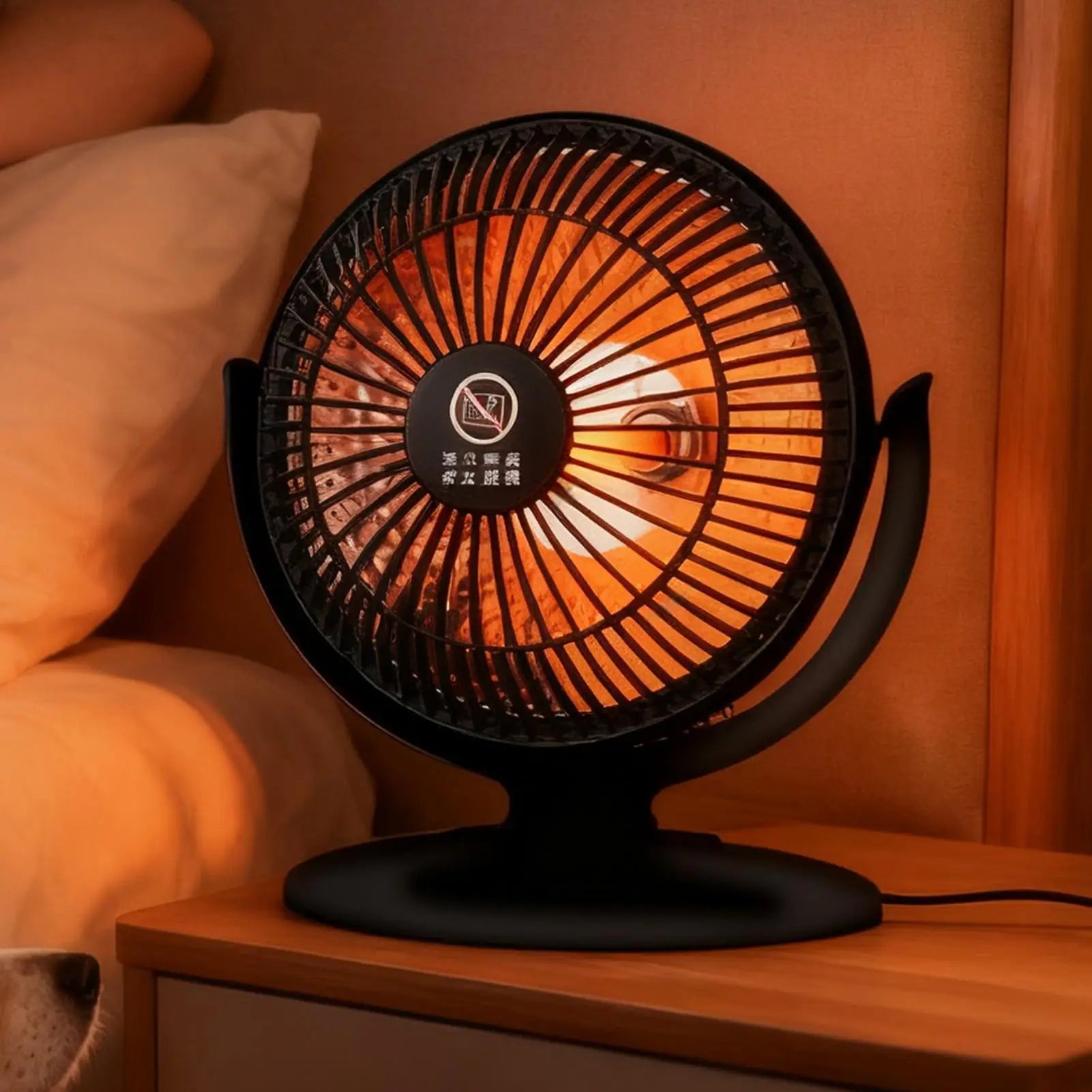 Small Desk Heater 200W Portable Appliances Lightweight Desk Space Heater For Office Home Bedroom Indoor Bathroom Living Room