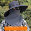 Fishing Caps Caps Mask Set Bucket Hat Sunscreen UV Protection Fisherman Hat Neck Headband Visor Sun Hat Outdoor