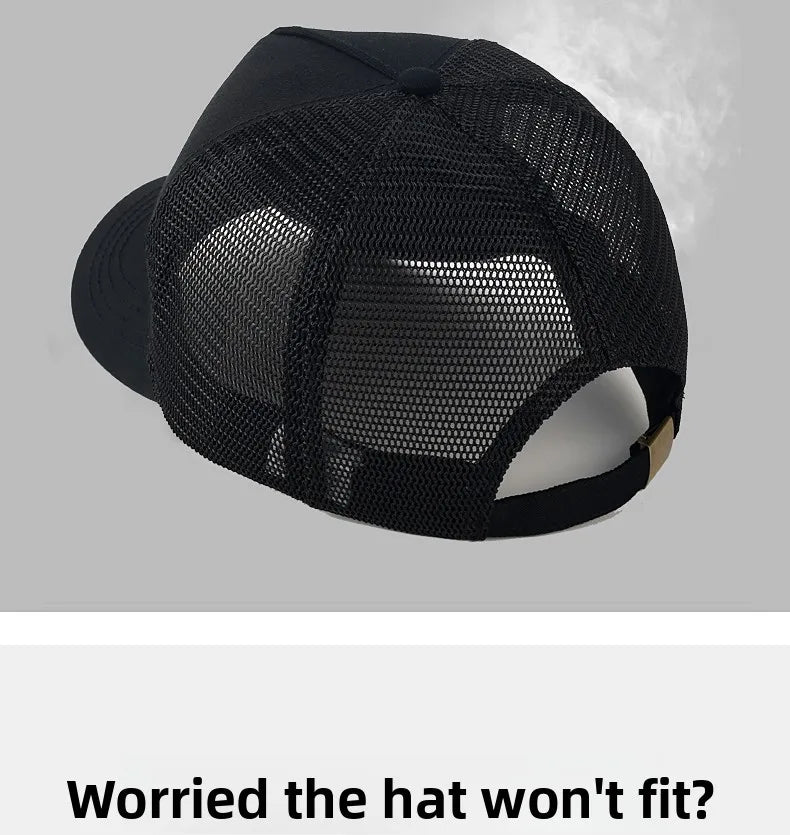 High-Crown Baseball Cap Men's Summer Faion Brand Face Slimming Hard-Top Wide-Eyelid Sun Protection Youth All Seasons Cotton...