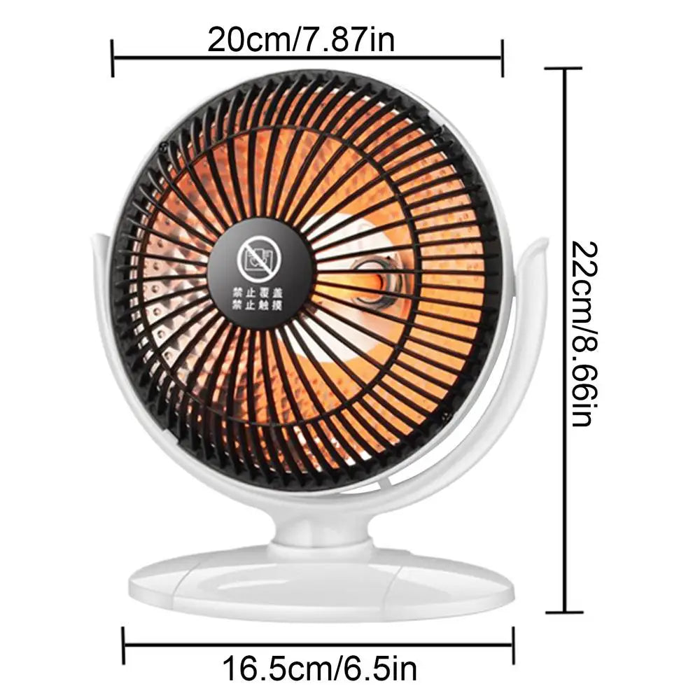 Small Desk Heater 200W Portable Appliances Lightweight Desk Space Heater For Office Home Bedroom Indoor Bathroom Living Room