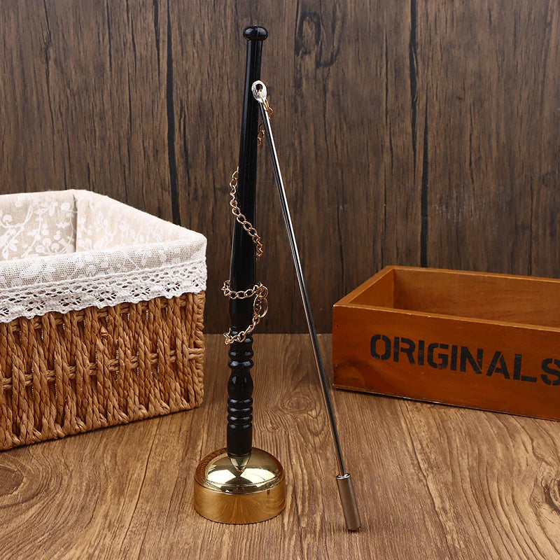 Buddhist Instruments Brass Instrument Buddha Chime Muti-Purpose Long Hand Bell For Yoga Meditation Chanting Temple Ritual