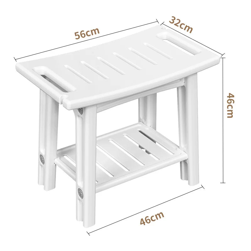Household bathroom stool, bath, shower stool, living room, changing clothes, shoe stool, washing, storage stool, climbing stool