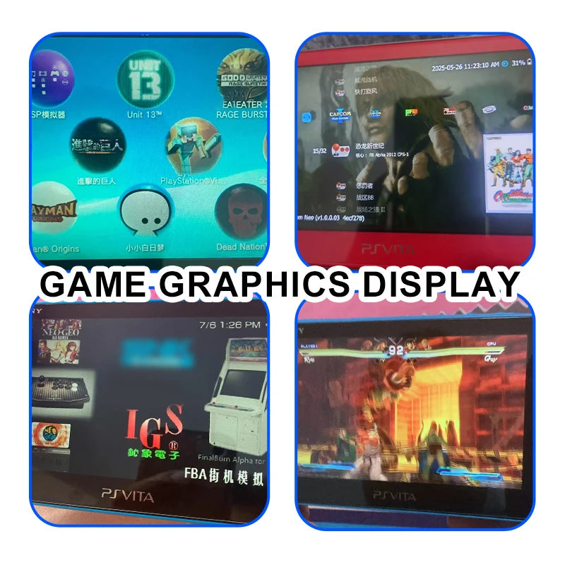 PSV Game TF card contains FBA lite emulator, PSP emulator, thousands of games