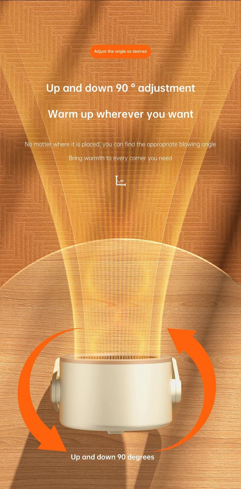 Portable Desktop Heater Electric Heater Hot Air Blower Fan Heater Mini Radiator Office Room Home Appliance Warmer Low Consumptio