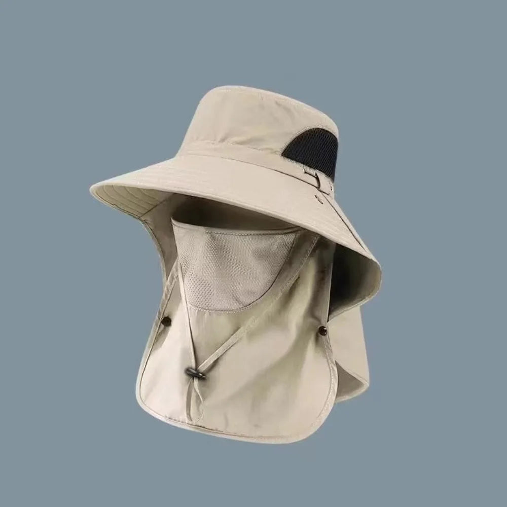 Fishing Caps Caps Mask Set Bucket Hat Sunscreen UV Protection Fisherman Hat Neck Headband Visor Sun Hat Outdoor